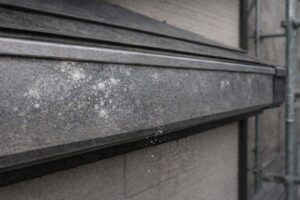 板橋区 外壁塗装 雨樋 白錆（白い粉状の腐食）発生 状態確認