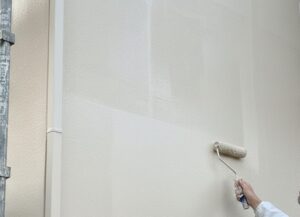 練馬区　外壁塗装の様子