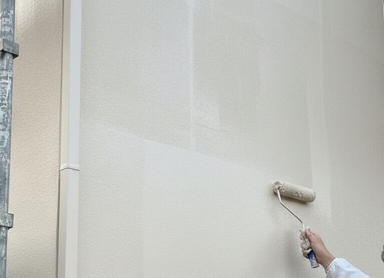 練馬区　外壁塗装の様子