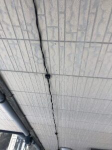 板橋区　外壁配線の様子