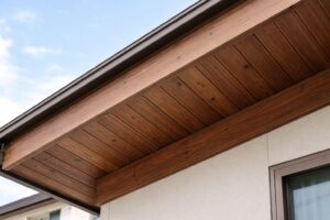 練馬区 木部塗装 破風板・軒天 自然塗料 仕上がりの状態