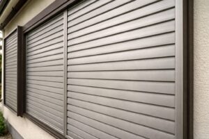 練馬区 外壁塗装 金属雨戸 錆止め 塗装前 ツヤ落ち 状態確認