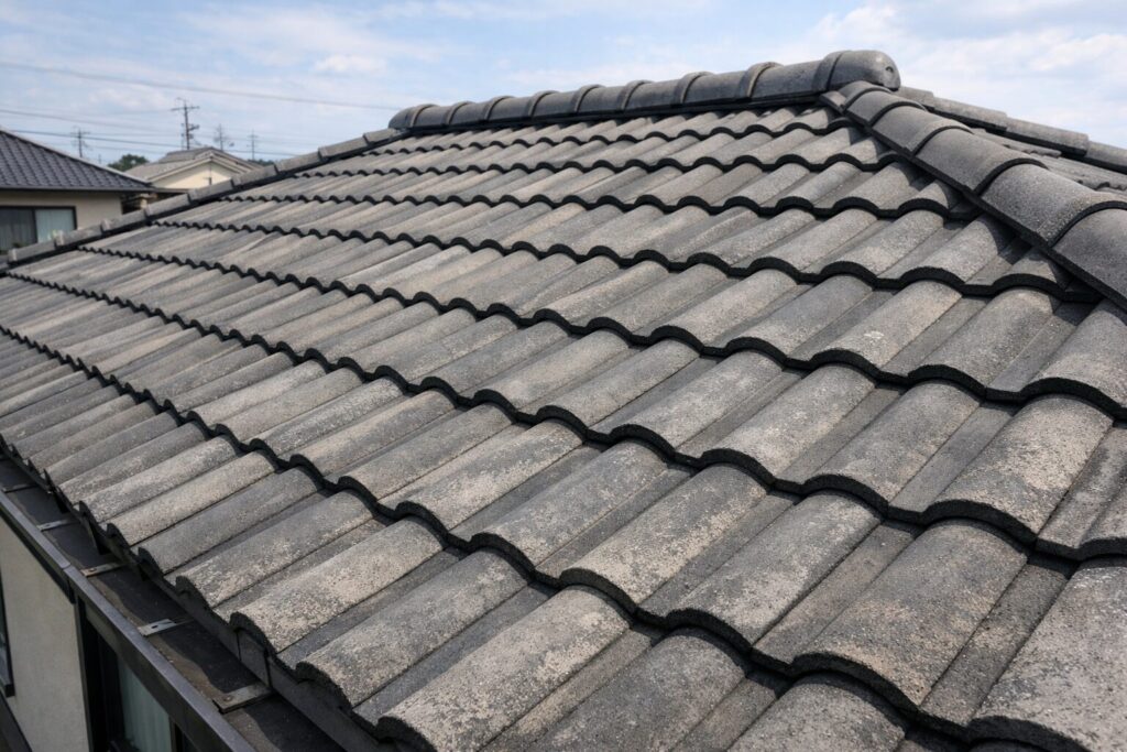 板橋区 屋根塗装 瓦屋根 表面状態 塗装判断前 点検