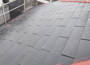 練馬区　屋根の下塗り施工後