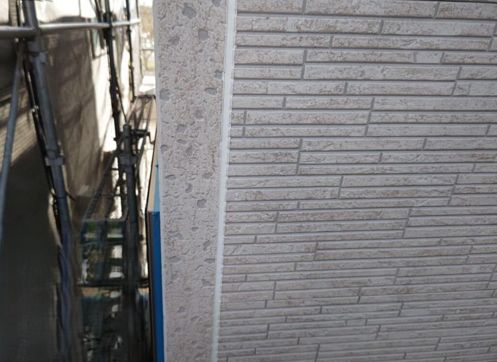 練馬区　外壁塗装　シーリングの打ち替え後の様子